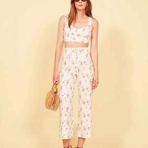Reformation floral bustier top